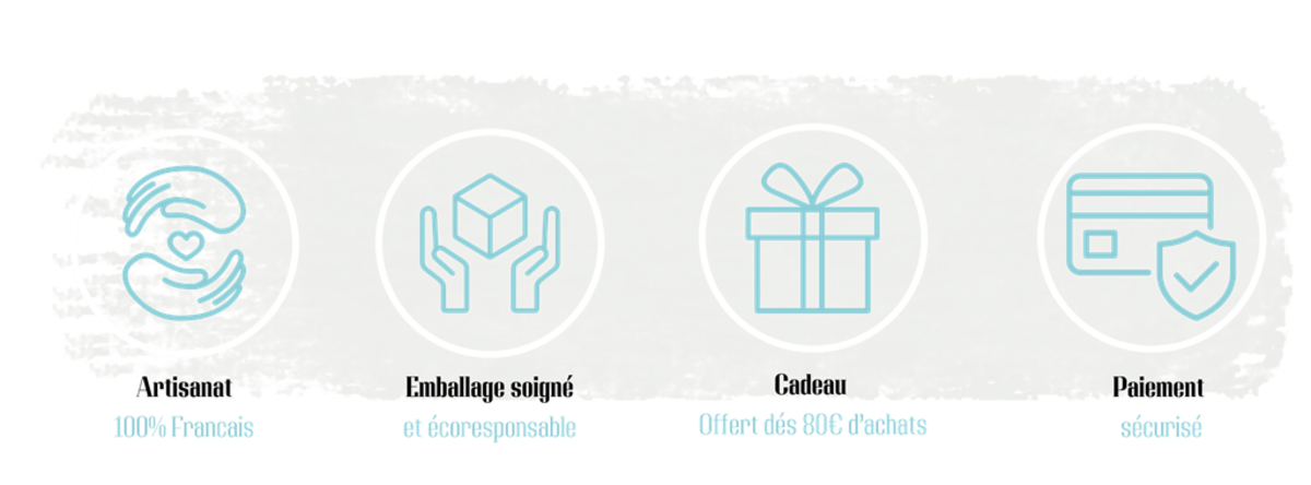 Craftsmanship, French, packaging, care, gift, payment